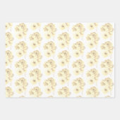 Sepia Rose Wrapping Paper Set Geschenkpapier Set (Vorderseite)
