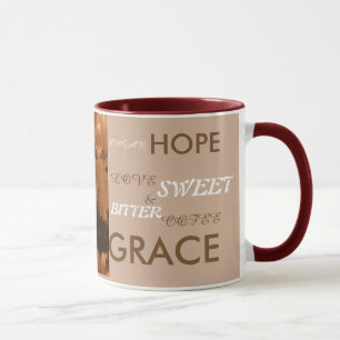 SEPIA-ROSEN CUP/MUG 3 TASSE