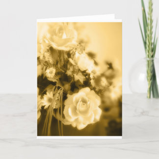 Sepia-Rosen-Fotografie Karte