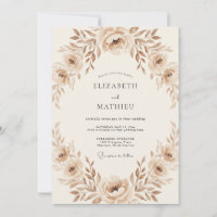 Sepia-Rosen-Kranz-Hochzeit