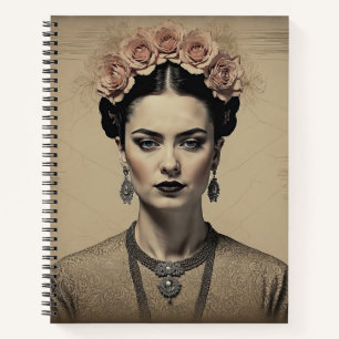 Sepia-Rosen-Muse-Notebook Notizblock