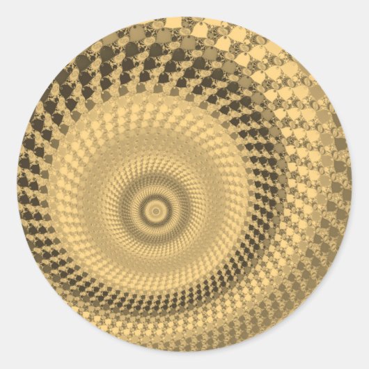 Sepia Roundalls Aufkleber (Vorderseite)