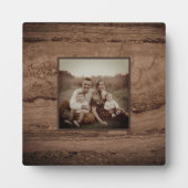 Sepia schwarz-braun-Granitstein Fotoplatte (Vorderseite)