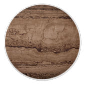 Sepia schwarz-braun-Granitstein Keramikknauf (Vorderseite)