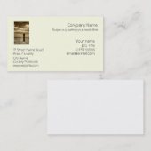 Sepia Seashore Pillar am Kieselstrand Visitenkarte (Vorne/Hinten)