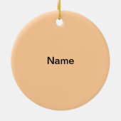 Sepia Serenity Cross Keramik Ornament (Hinten)