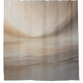 Sepia Serenity: ruhige Töne Duschvorhang (Vorderseite)