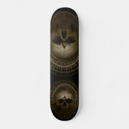 Sepia Skull Skateboard