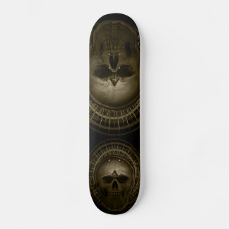 Sepia Skull Skateboard