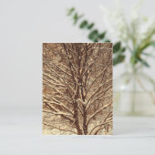 Sepia Snow Postkarte (Stehend Vorderseite)
