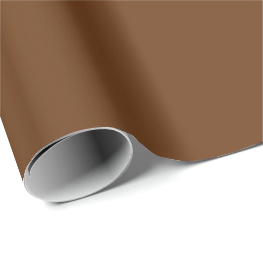 Sepia Solid Blank Color Geschenkpapier (Rolleneckpunkt)