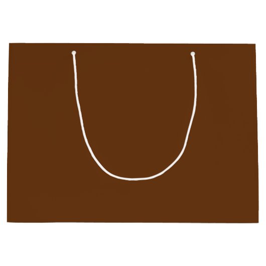 Sepia Solid Blank Color Große Geschenktüte (Vorderseite)