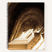 Sepia Spanish Tunnel Spiral Notebook Notizblock (Vorderseite)