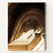 Sepia Spanish Tunnel Spiral Notebook Notizblock (Rückseite)