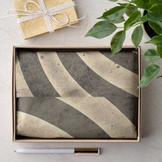 Sepia Spirals Muster, Scrapbooking Geschenke Umhül Seidenpapier (Geschenk)