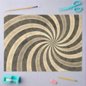 Sepia Spirals Muster, Scrapbooking Geschenke Umhül Seidenpapier (Basteln)