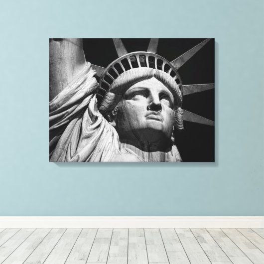 Sepia Statue of Liberty NYC Leinwanddruck (Insitu (Holzboden))
