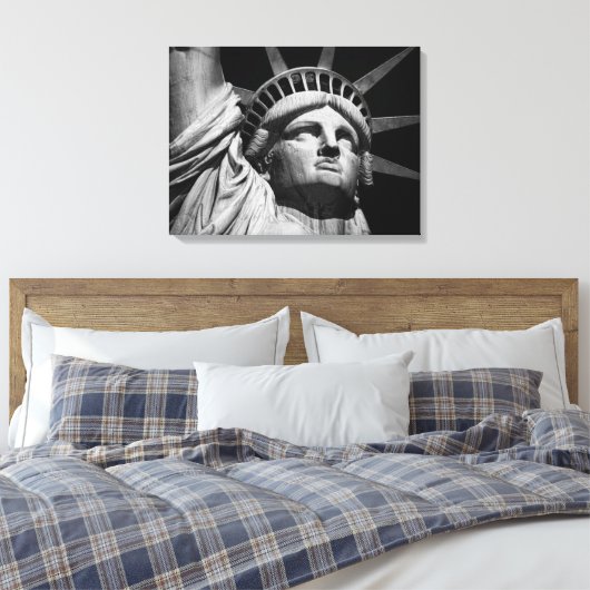 Sepia Statue of Liberty NYC Leinwanddruck (Insitu (Schlafzimmer))
