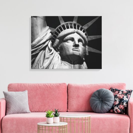 Sepia Statue of Liberty NYC Leinwanddruck (Insitu (Wohnzimmer))