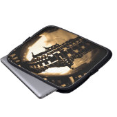 Sepia Steampunk Laptopschutzhülle (Vorne Knopf)