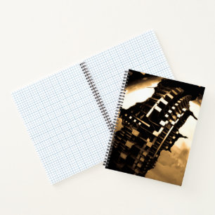 Sepia Steampunk Notizblock