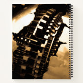 Sepia Steampunk Notizblock (Rückseite)