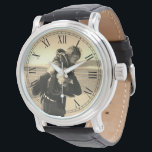 Sepia Style Custom Foto Armbanduhr<br><div class="desc">Eine individuelle Armbanduhr mit eigenem Foto im Foto-Stil. Sie können die Anpassungsfunktion verwenden,  um mit verschiedenen Foto-Filtern zu experimentieren,  wenn Sie möchten.</div>