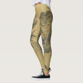 Sepia Tiger und Bamboo Leggings (Links)