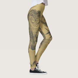 Sepia Tiger und Bamboo Leggings