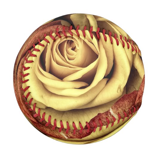 Sepia Tinted Rose Baseball (Vorderseite Links)
