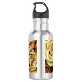Sepia Tinted Rose Edelstahlflasche (Rückseite)