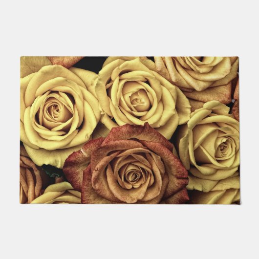 Sepia Tinted Rose Fußmatte (Vorderseite)