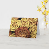 Sepia Tinted Rose Karte (Gelbe Blume)