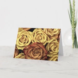 Sepia Tinted Rose Karte