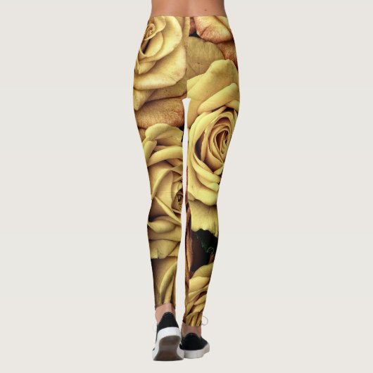 Sepia Tinted Rose Leggings (Rückseite)