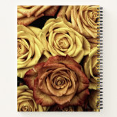 Sepia Tinted Rose Notizblock (Rückseite)