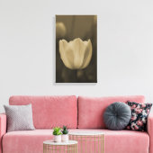 Sepia-Ton Single Tulpe Blume blühen nah auf Leinwanddruck (Insitu (Wohnzimmer))