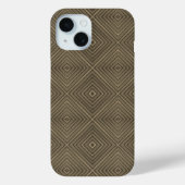 Sepia Tone Hypnotic Diamond Modern Pop Art Case-Mate iPhone Hülle (Rückseite)