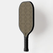 Sepia Tone Hypnotic Diamond Modern Pop Art Pickleball Schläger (Links)