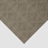 Sepia Tone Hypnotic Diamond Modern Pop Art Seidenpapier (Ausschnitt)