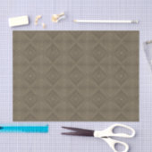 Sepia Tone Hypnotic Diamond Modern Pop Art Seidenpapier (Handwerk)
