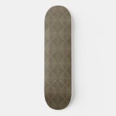 Sepia Tone Hypnotic Diamond Modern Pop Art Skateboard (Vorderseite)