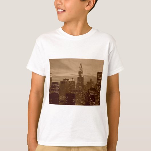 Sepia Tone New York City T-Shirt (Vorderseite)