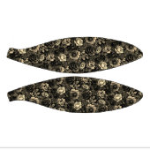 Sepia Tone Vintag Floral Print Mini Basketball (Panele)