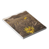 Sepia tone Yellow Wildblumen Notizblock (angewinkelt)