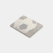 Sepia Toned Soccer Ball Post-it Klebezettel (angewinkelt)