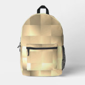 Sepia Tones in Square Pattern Bedruckter Rucksack (Vorderseite)