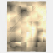 Sepia Tones in Square Pattern Fleecedecke (Vorderseite)