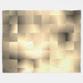 Sepia Tones in Square Pattern Fleecedecke (Vorderseite (Horizontal))