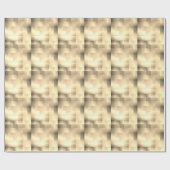 Sepia Tones in Square Pattern Geschenkpapier (Flach)
